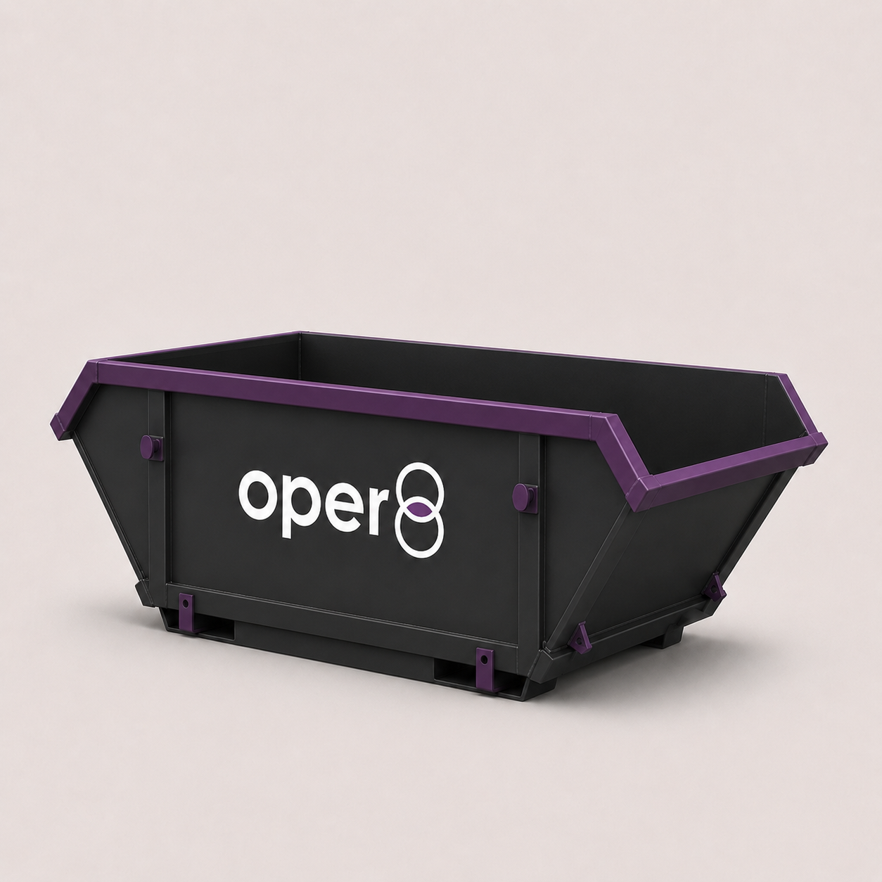 oper8-branded 4 yard mini skip