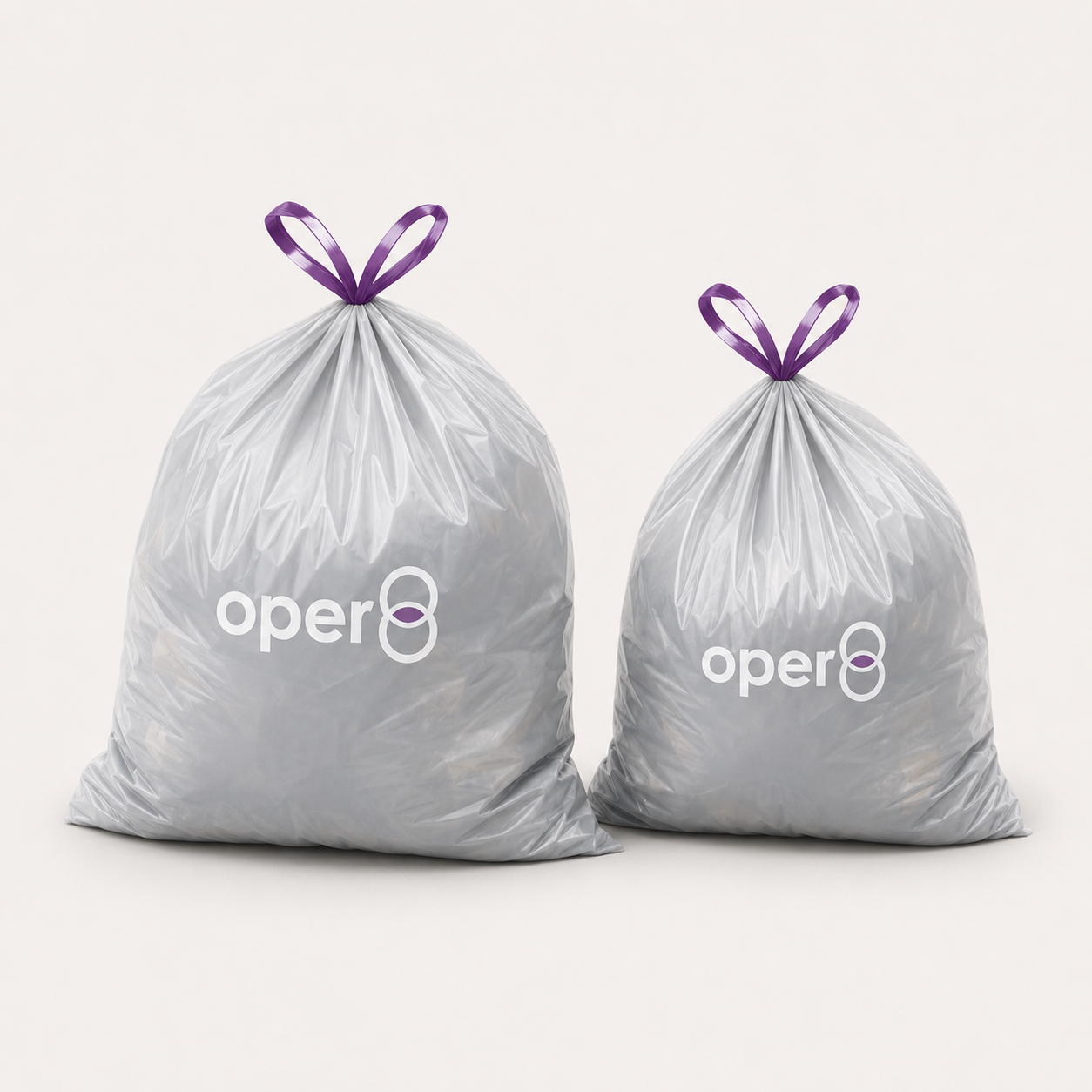 oper8-branded commercial waste sacks
